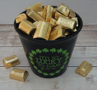 Make your own St. Patricks' Day Pot of Gold with this free I'm so lucky to have you svg file. It works with Cricut, Silhouette, and other digital cutters