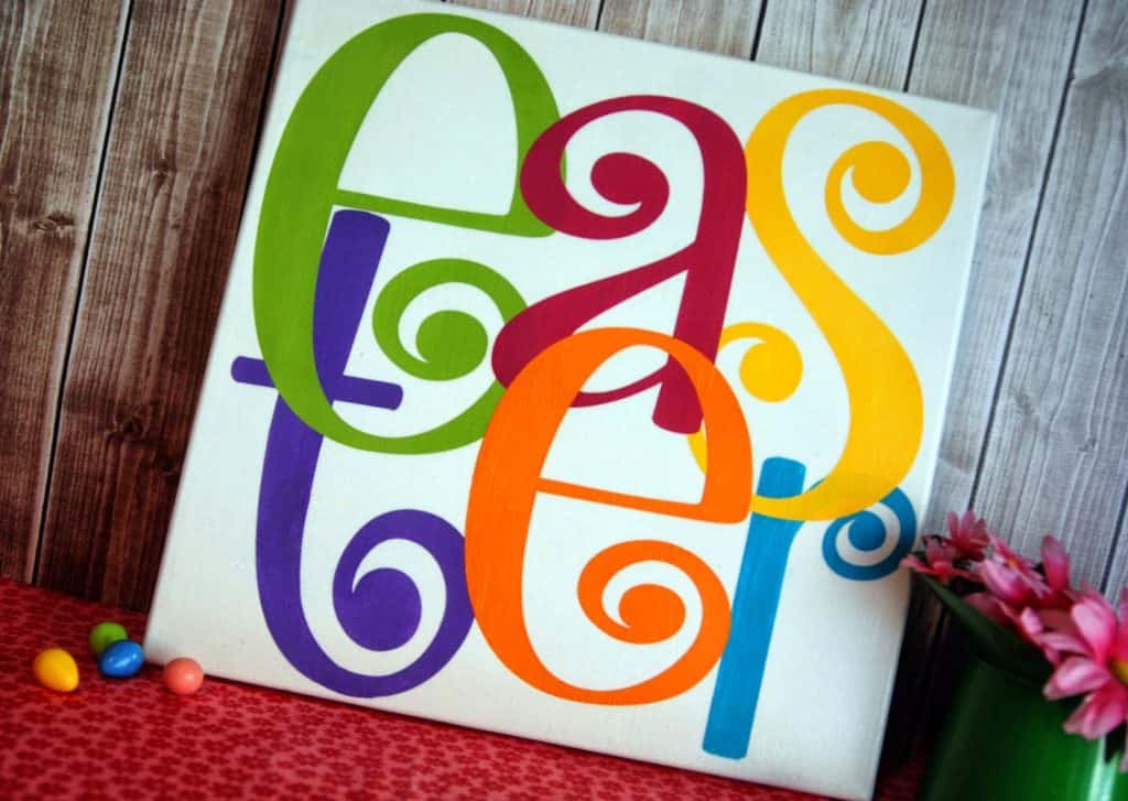 How to stencil on canvas with a Silhouette or Cricut