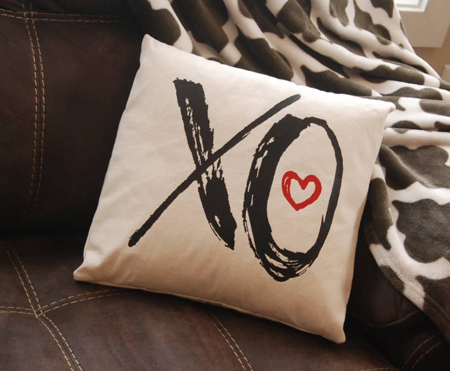 Motocross Sister Heart Small Square Pillow