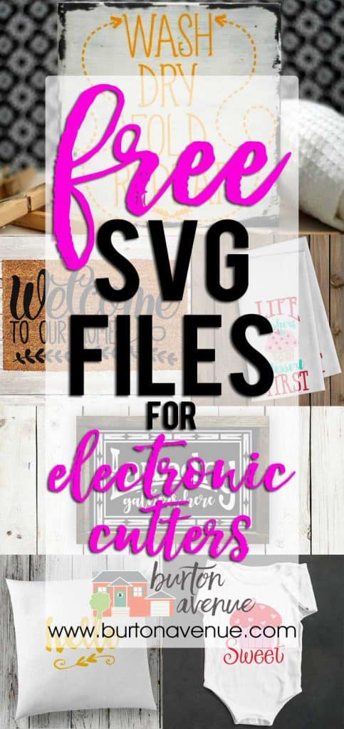 Free SVG Files for Silhouette, Cricut, and other electronic cuttters.