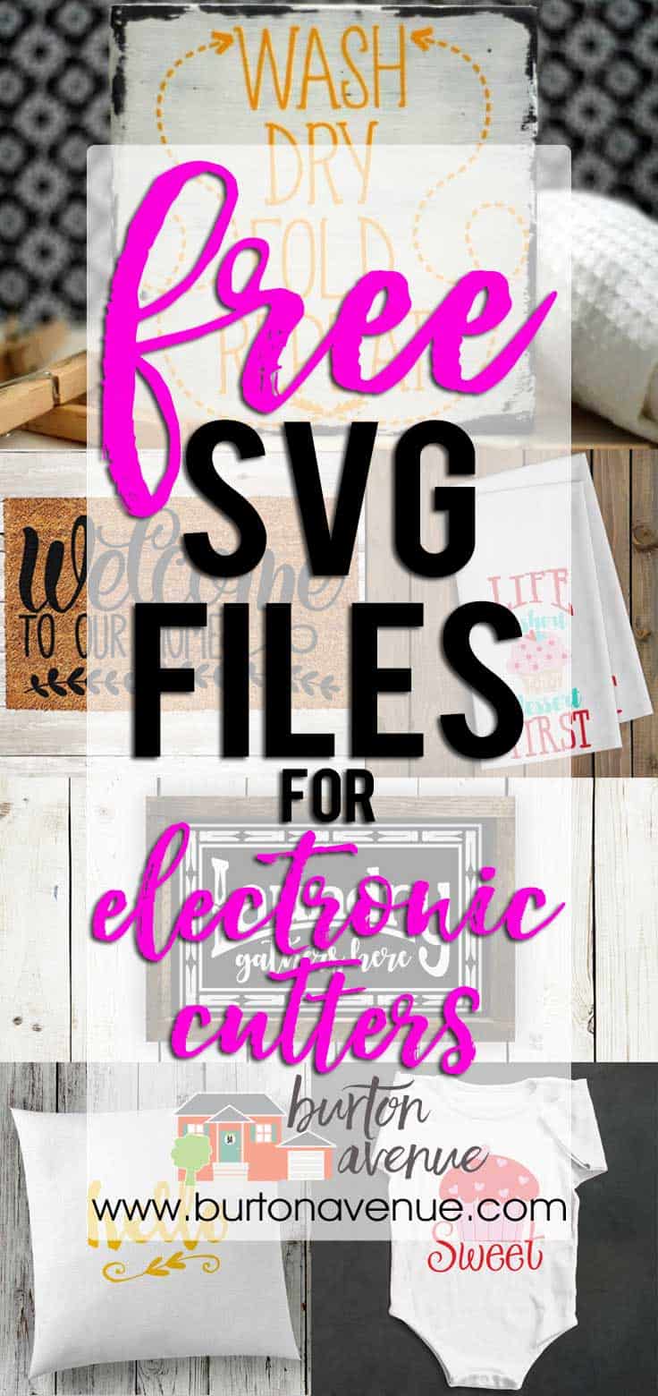 Free SVG Files for Cricut Silhouette and other electronic