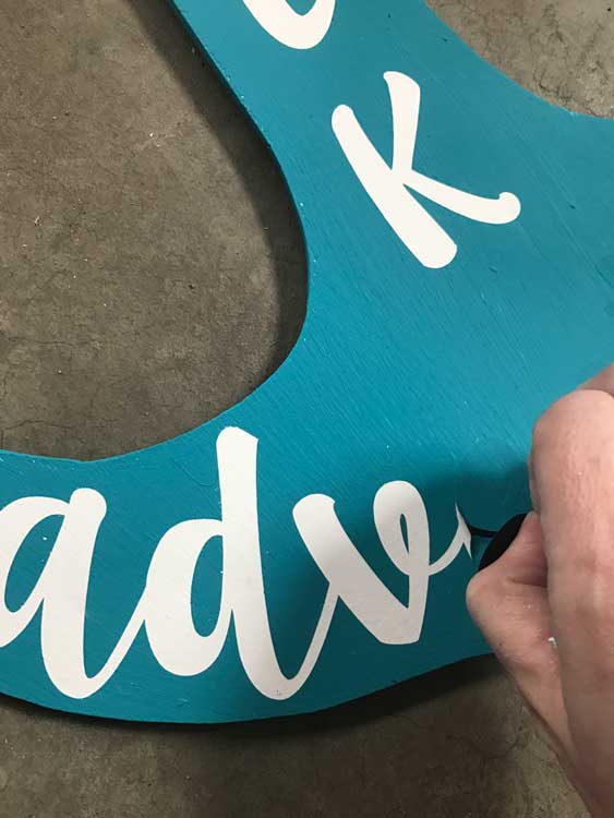 Large Wood Anchor Wall Art with a Silhouette or Cricut