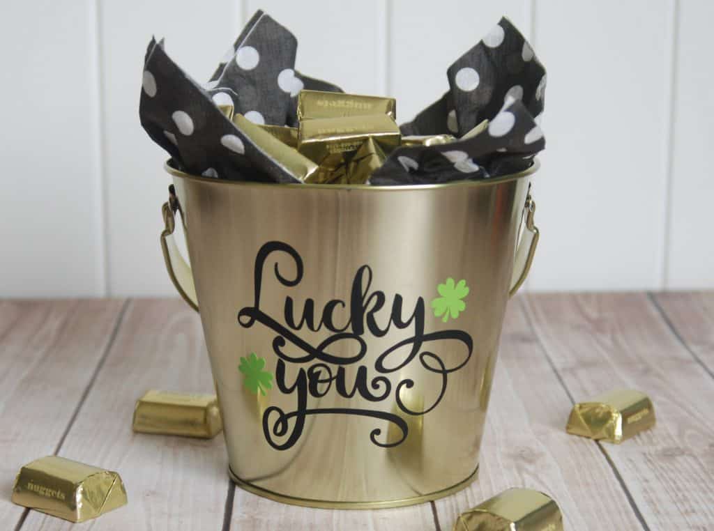 St. Patrick's Day Treat Idea for Silhouette and Cricut | St. Paddy's Day Treat Bucket