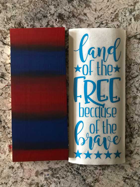 Land of the Free Because of the Brave - Free Patriotic cut file for Silhouette and Cricut