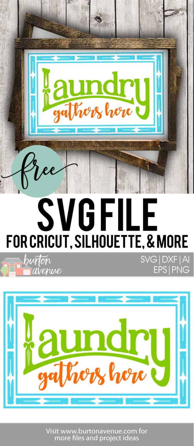 Free SVG files for Cricut & Silhouette | Laundry Room Wash Room SVG Files
