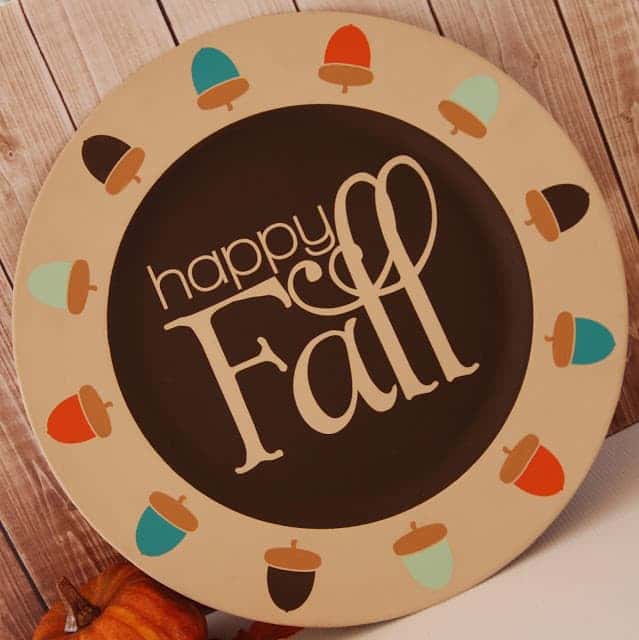 Download Diy Stenciled Fall Charger Burton Avenue 3D SVG Files Ideas | SVG, Paper Crafts, SVG File