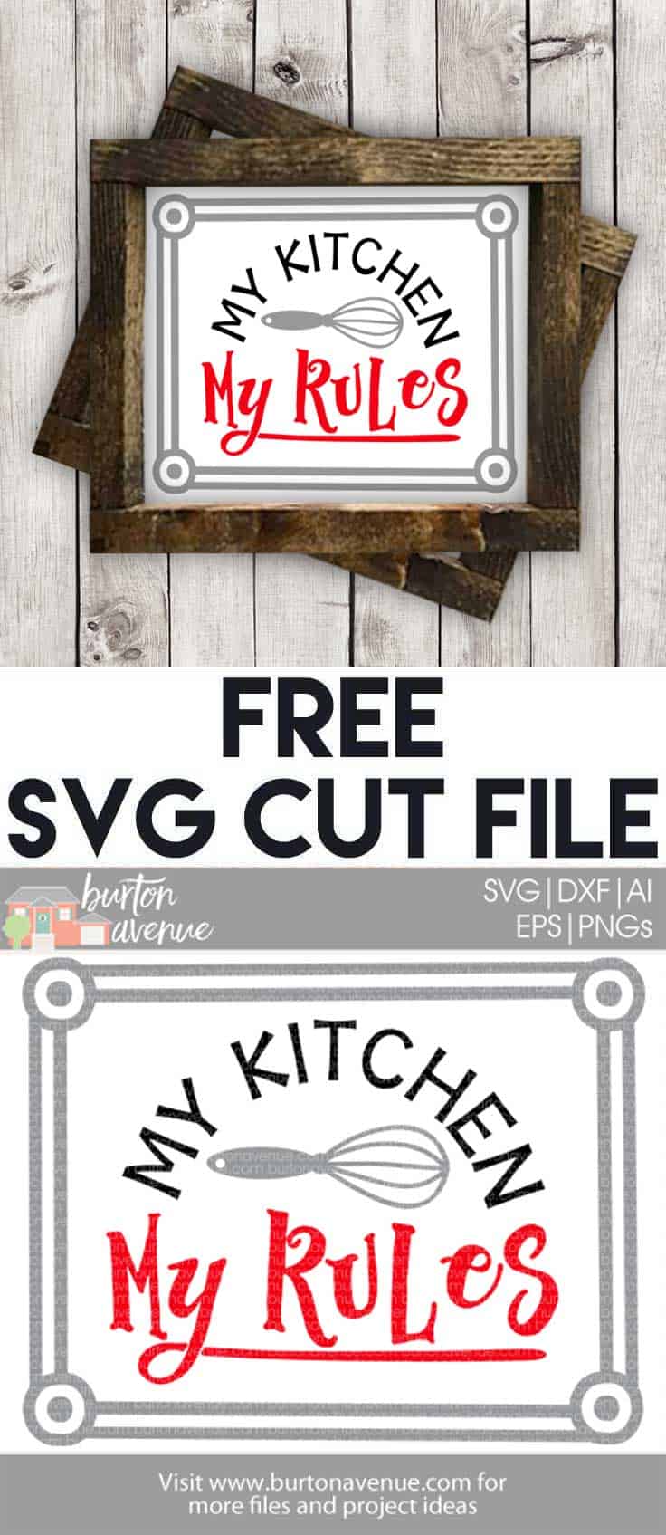 Free SVG files for Cricut & Silhouette | Kitchen SVG Files