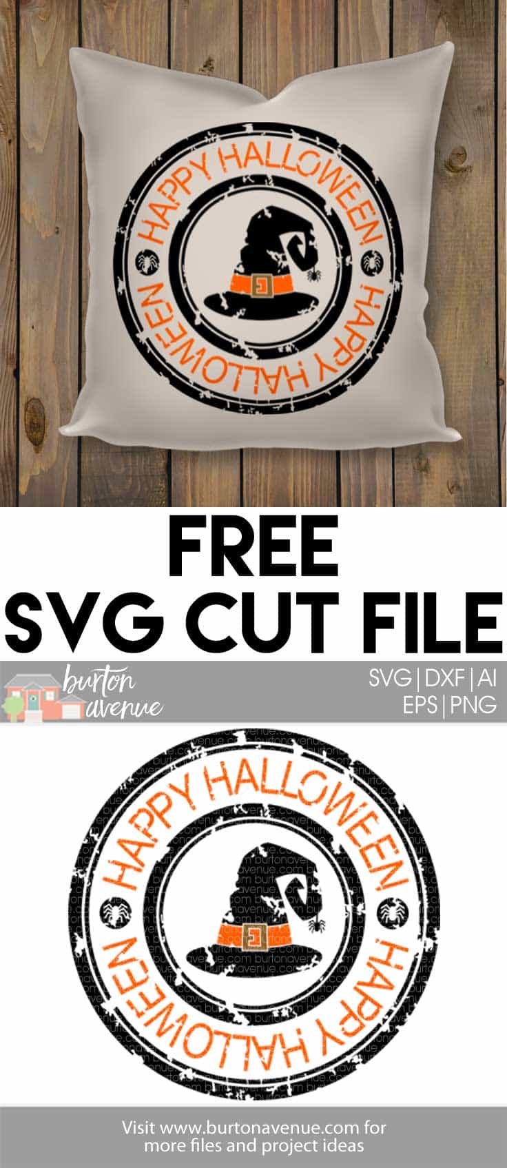 Free Halloween SVG files for Cricut & Silhouette