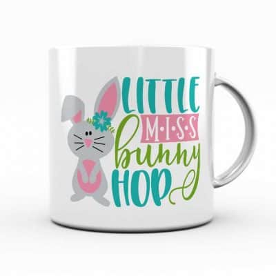 Download this free Litte Miss Bunny Hop SVG file for your DIY Easter projects. This free SVG file will work Cricut and Silhouette cutters.