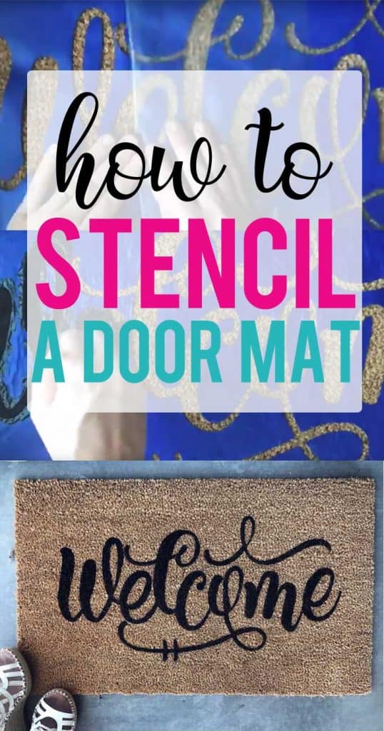 How To Stencil A Door Mat Burton Avenue