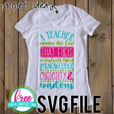 So many possibilities of Teacher DIY projects with this FREE A Teacher Ignites the Fire SVG file download. Make t-shirts, mug, signs, pillows, and more for that special teacher with this FREE SVG file. A Teacher Ignites the Fire Ai, SVG, PNG, EPS & DXF download. A Teacher Ignites the Fire SVG file, Free SVG file works with Cricut, Cameo Silhouette and other major cutting machines. Free cut file download.