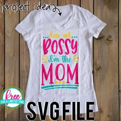 #momsvg #momlife #mommin #silhouettecameo #silhouette #cricutexplore #cricutmaker So many possibilities of DIY projects with this FREE I'm not Bossy, I'm the Mom SVG file download. Make t-shirts, mug, signs, pillows, and more for that special mom in your life with this FREE SVG file. I'm not Bossy, I'm the Mom Ai, SVG, PNG, EPS & DXF download. I'm not Bossy, I'm the Mom SVG file, Free SVG file works with Cricut, Cameo Silhouette and other major cutting machines. Free cut file download.