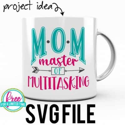 So many possibilities of DIY projects with this FREE Mom - Master of Multitasking SVG file download. Make t-shirts, mug, signs, pillows, and more for that special mom in your life with this FREE SVG file. Mom - Master of Multitasking Ai, SVG, PNG, EPS & DXF download. Mom - Master of Multitasking SVG file, Free SVG file works with Cricut, Cameo Silhouette and other major cutting machines. Free cut file download.