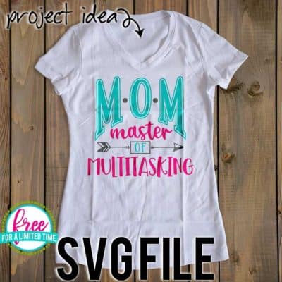 So many possibilities of DIY projects with this FREE Mom - Master of Multitasking SVG file download. Make t-shirts, mug, signs, pillows, and more for that special mom in your life with this FREE SVG file. Mom - Master of Multitasking Ai, SVG, PNG, EPS & DXF download. Mom - Master of Multitasking SVG file, Free SVG file works with Cricut, Cameo Silhouette and other major cutting machines. Free cut file download.