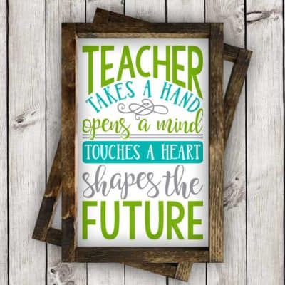 So many possibilities of Teacher DIY projects with this FREE Teacher Shapes the Future SVG file download. Make t-shirts, mug, signs, pillows, and more for that special teacher with this FREE SVG file. Teacher Shapes the Future Ai, SVG, PNG, EPS & DXF download. Teacher Shapes the Future SVG file, Free SVG file works with Cricut, Cameo Silhouette and other major cutting machines. Free cut file download