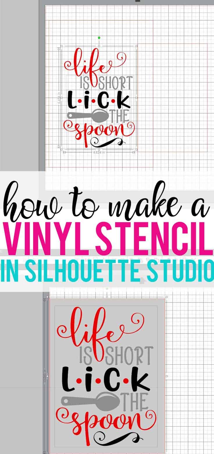 How to Make a Vinyl Stencil in Silhouette Studio Burton Avenue