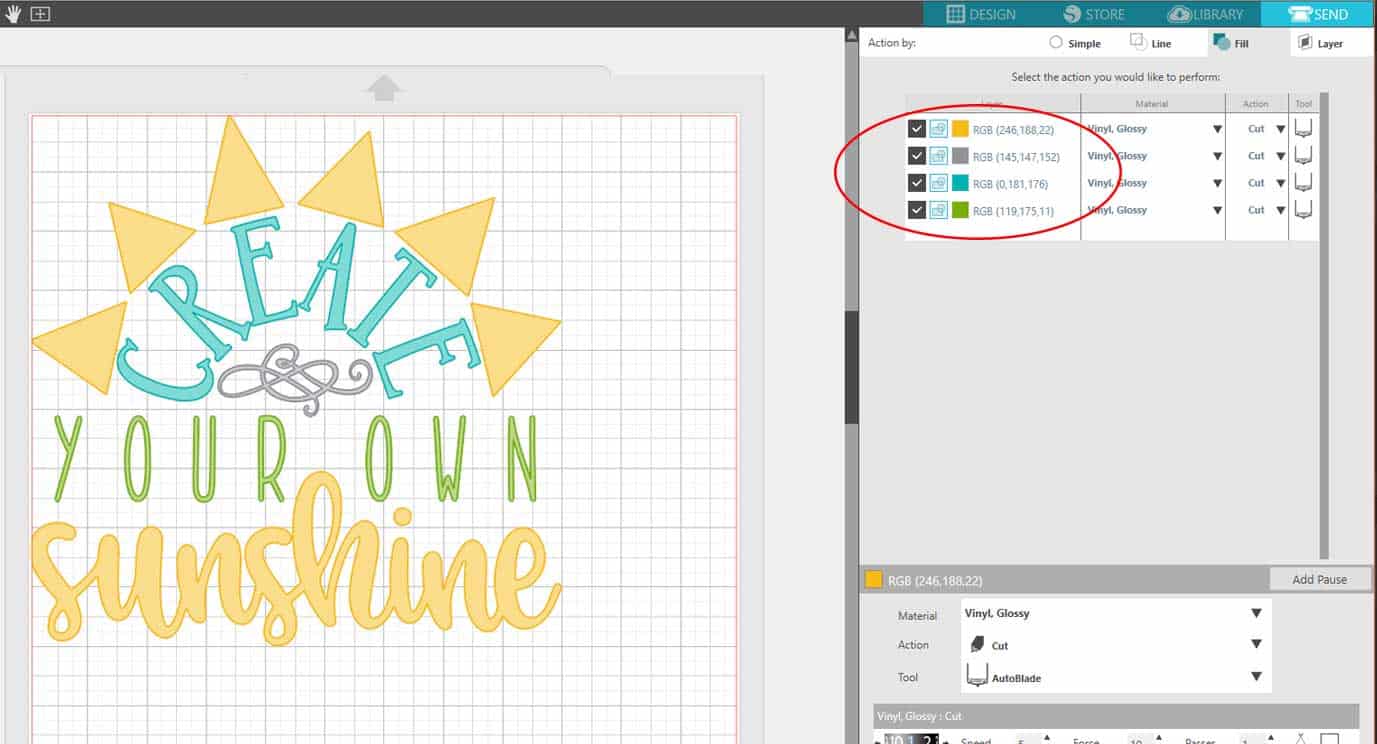 multiple color images easy cut studio