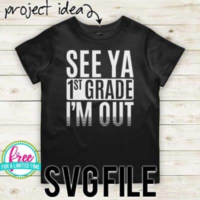 #seeya1stGrade #schoolsoutsvg #endofyearsvg #schoolsvg #hellosummersvg #silhouettecameo #silhouette #cricutexplore So many possibilities of End of Year DIY projects with this Free See Ya 1st Grade I'm Out SVG file download. Make t-shirts, mug, signs,and more for to celebrate another year of school with this SVG file. Free See Ya 1st Grade I'm Out Ai, SVG, PNG, EPS & DXF download. Free See Ya 1st Grade I'm Out SVG file, SVG file works with Cricut, Cameo Silhouette and other cutting machines.