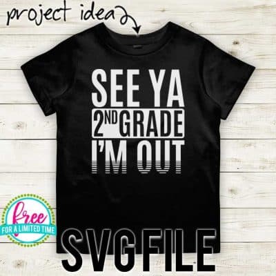#seeya2ndGrade #schoolsoutsvg #endofyearsvg #schoolsvg #hellosummersvg #silhouettecameo #silhouette #cricutexplore So many possibilities of End of Year DIY projects with this Free See Ya 2nd Grade I'm Out SVG file download. Make t-shirts, mug, signs,and more for to celebrate another year of school with this SVG file. Free See Ya 2nd Grade I'm Out Ai, SVG, PNG, EPS & DXF download. Free See Ya 2nd Grade I'm Out SVG file, SVG file works with Cricut, Cameo Silhouette and other cutting machines.