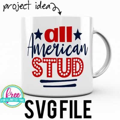 #patrtioticsvg #patrioticshirtsvg #allamericanstudsvg #silhouette #cricutexplore. So many possibilities of DIY projects with this Free All American Stud SVG. Make signs, pillows, t-shirts and more for with this All American Stud SVG file. Free Ai, SVG, PNG, EPS & DXF download. All American Stud SVG SVG files works with Cricut, Cameo Silhouette and other major cutting machines.