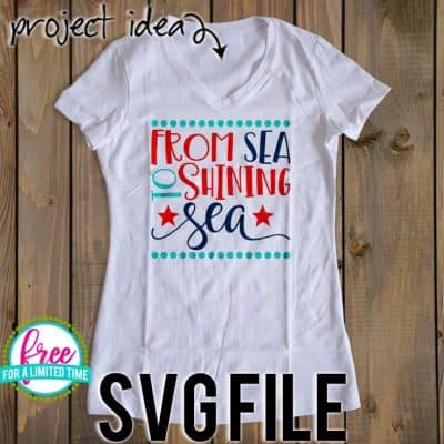 #patrtioticsvg #patrioticshirtsvg #fromseatoshiningseasvg #silhouette #cricutexplore. So many possibilities of DIY projects with this Free From Sea to Shining Sea SVG. Make signs, pillows, t-shirts and more for with this From Sea to Shining Sea SVG file. Free Ai, SVG, PNG, EPS & DXF download. From Sea to Shining Sea SVG SVG files works with Cricut, Cameo Silhouette and other major cutting machines.