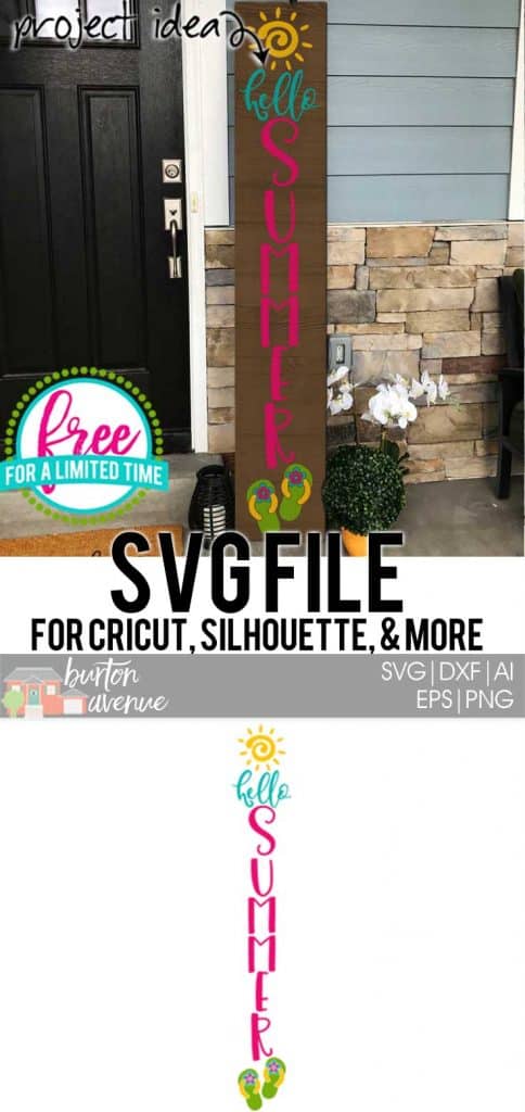 #summersvg #hellosummersvg #summertimesvg #silhouette #cricutexplore. So many possibilities of DIY projects with this Free Hello Summer SVG File. Make signs, pillows, t-shirts and more for with this Free Hello Summer SVG file. Free Ai, SVG, PNG, EPS & DXF download. Free Hello Summer SVG files works with Cricut, Cameo Silhouette and other major cutting machines.