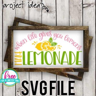 #summersvg #lemonadesvg #makelemonadesvg #iflifegivesyoulemonssvg #silhouette #cricutexplore. So many possibilities of DIY projects with this Free When life gives you lemons, make lemonade. Freemake lemonade SVG File. Make signs, pillows, t-shirts and more for with this Free SVG file. Free Ai, SVG, PNG, EPS &amp; DXF download. Free When life gives you lemons, make lemonade SVG files works with Cricut, Cameo Silhouette and other major cutting machines.