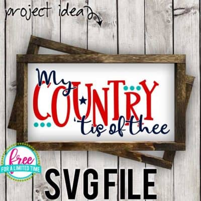 #patrtioticsvg #patrioticshirtsvg #patrioticsignsvg #mycountrytisoftheesvg #silhouette #cricutexplore. So many possibilities of DIY projects with this Free My Country 'tis of Thee SVG. Make signs, pillows, t-shirts and more for with this Free My Country 'tis of Thee SVG file. Free Ai, SVG, PNG, EPS & DXF download. My Country 'tis of Thee SVG SVG files works with Cricut, Cameo Silhouette and other major cutting machines.