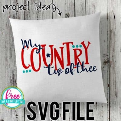 #patrtioticsvg #patrioticshirtsvg #patrioticsignsvg #mycountrytisoftheesvg #silhouette #cricutexplore. So many possibilities of DIY projects with this Free My Country 'tis of Thee SVG. Make signs, pillows, t-shirts and more for with this Free My Country 'tis of Thee SVG file. Free Ai, SVG, PNG, EPS & DXF download. My Country 'tis of Thee SVG SVG files works with Cricut, Cameo Silhouette and other major cutting machines.
