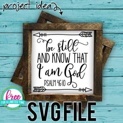 #bestillandknowsvg #bestillandknowthatiamgodsvg #silhouette #cricutexplore. So many possibilities of DIY projects with this Free Be Still and Know that I am God SVG File. Make signs, pillows, t-shirts and more for with this Free SVG file. Free Ai, SVG, PNG, EPS & DXF download. Free Be Still and Know that I am God SVG files works with Cricut, Cameo Silhouette and other major cutting machines.