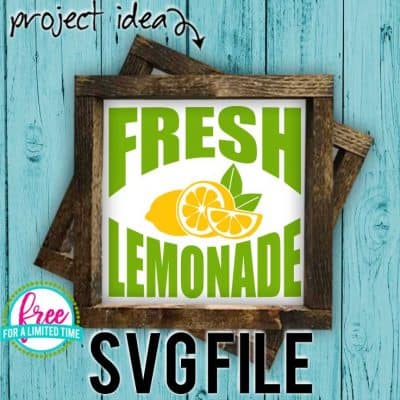 #summersvg #lemonadesvg #makelemonadesvg #freshlemonadessvg #silhouette #cricutexplore. So many possibilities of DIY projects with this Free Fresh Lemonade SVG File. Make signs, pillows, t-shirts and more for with this Free SVG file. Free Ai, SVG, PNG, EPS & DXF download. Free Fresh Lemonade SVG files works with Cricut, Cameo Silhouette and other major cutting machines.