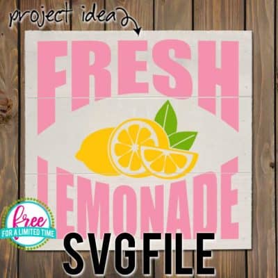 #summersvg #lemonadesvg #makelemonadesvg #freshlemonadessvg #silhouette #cricutexplore. So many possibilities of DIY projects with this Free Fresh Lemonade SVG File. Make signs, pillows, t-shirts and more for with this Free SVG file. Free Ai, SVG, PNG, EPS & DXF download. Free Fresh Lemonade SVG files works with Cricut, Cameo Silhouette and other major cutting machines.
