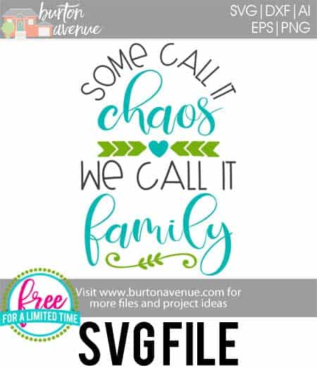 #familysvg #somecallitchaossvg #familyquotesvg #wecallitfamilysvg #silhouette #cricutexplore. So many possibilities of DIY projects with this Free Some Call it Chaos We Call it Family SVG File. Make signs, pillows, t-shirts and more for with this Free SVG file. Free Ai, SVG, PNG, EPS & DXF download. Free Free Some Call it Chaos We Call it Family SVG files works with Cricut, Cameo Silhouette and other major cutting machines.