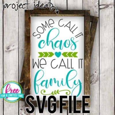 #familysvg #somecallitchaossvg #familyquotesvg #wecallitfamilysvg #silhouette #cricutexplore. So many possibilities of DIY projects with this Free Some Call it Chaos We Call it Family SVG File. Make signs, pillows, t-shirts and more for with this Free SVG file. Free Ai, SVG, PNG, EPS & DXF download. Free Free Some Call it Chaos We Call it Family SVG files works with Cricut, Cameo Silhouette and other major cutting machines.