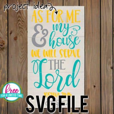 #wewillservethelordsvg #asformeandmyhousesvg #familyquotesvg #silhouette #cricutexplore. So many possibilities of DIY projects with this Free As for Me and My House, We Will Serve the Lord SVG File. Make signs, pillows, t-shirts and more for with this Free SVG file. Free Ai, SVG, PNG, EPS & DXF download. Free As for Me and My House, We Will Serve the Lord SVG files works with Cricut, Cameo Silhouette and other major cutting machines.