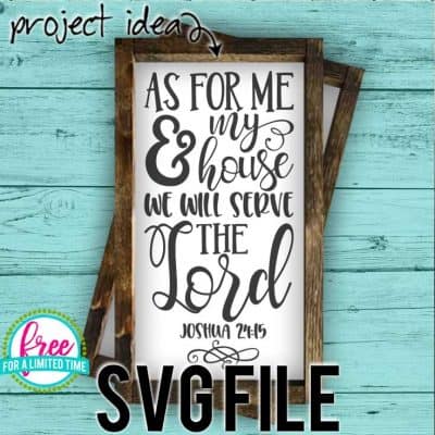 #wewillservethelordsvg #asformeandmyhousesvg #familyquotesvg #silhouette #cricutexplore. So many possibilities of DIY projects with this Free As for Me and My House, We Will Serve the Lord SVG File. Make signs, pillows, t-shirts and more for with this Free SVG file. Free Ai, SVG, PNG, EPS & DXF download. Free As for Me and My House, We Will Serve the Lord SVG files works with Cricut, Cameo Silhouette and other major cutting machines.