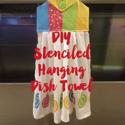 DIY Stenciled Dish Towel - Burton Avenue