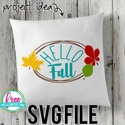 #hellofallsvg #autumnsvg #fallsvg #silhouette #cricutexplore. So many possibilities of DIY projects with this Free Hello Fall SVG File. Make signs, pillows, t-shirts and more for with this Free Hello Fall SVG file. Free Ai, SVG, PNG, EPS & DXF download. Free Hello Fall SVG files works with Cricut, Cameo Silhouette and other major cutting machines.