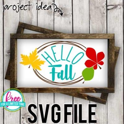 #hellofallsvg #autumnsvg #fallsvg #silhouette #cricutexplore. So many possibilities of DIY projects with this Free Hello Fall SVG File. Make signs, pillows, t-shirts and more for with this Free Hello Fall SVG file. Free Ai, SVG, PNG, EPS & DXF download. Free Hello Fall SVG files works with Cricut, Cameo Silhouette and other major cutting machines.