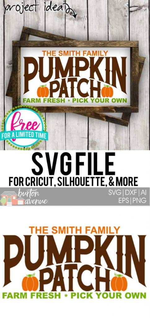 #pumpinkpatchssvg #fallsvg #silhouette #cricutexplore. So many possibilities of DIY projects with this Free Pumpkin Patch SVG File. Make signs, pillows, t-shirts and more for with this Free Pumpkin Patch SVG file. Free Ai, SVG, PNG, EPS & DXF download. Free Pumpkin Patch SVG files works with Cricut, Cameo Silhouette and other major cutting machines.