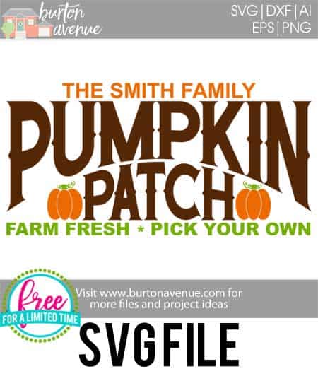 #pumpinkpatchssvg #fallsvg #silhouette #cricutexplore. So many possibilities of DIY projects with this Free Pumpkin Patch SVG File. Make signs, pillows, t-shirts and more for with this Free Pumpkin Patch SVG file. Free Ai, SVG, PNG, EPS & DXF download. Free Pumpkin Patch SVG files works with Cricut, Cameo Silhouette and other major cutting machines.