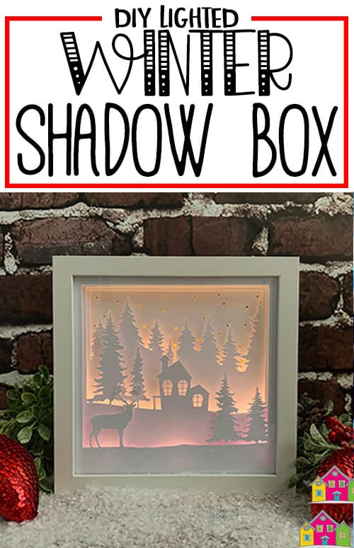 Download 3d Lighted Winter Shadow Box Burton Avenue