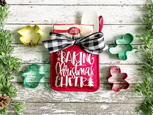 Holiday Christmas Baking Gift Set, Brownies Cookies Oven Mitt