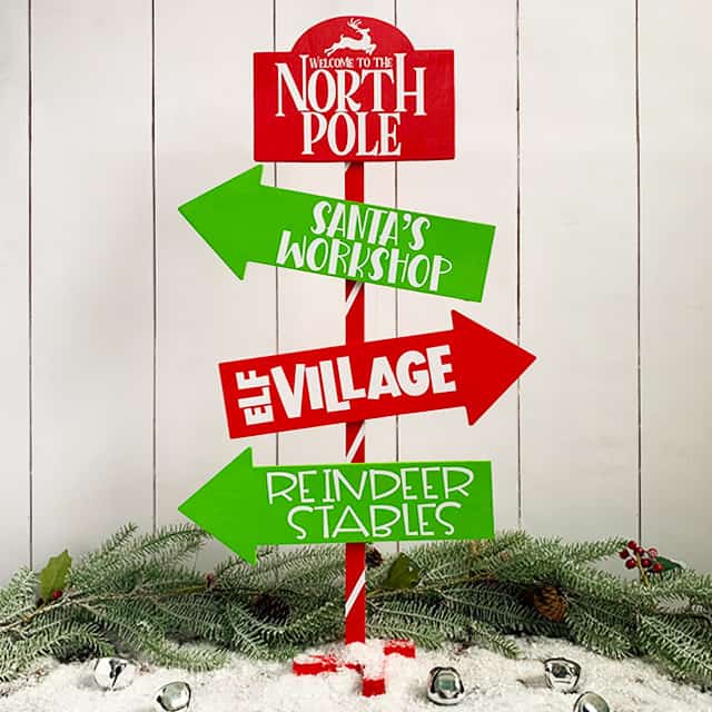 DIY Christmas Directional Sign - Burton Avenue