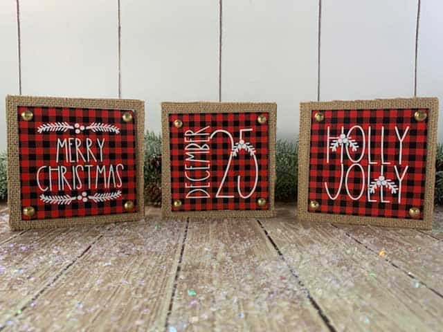 Dollar Tree Makeover: Easy Mini Christmas Signs - Burton Avenue