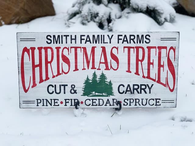 Download Diy Christmas Tree Farm Sign Burton Avenue SVG, PNG, EPS, DXF File