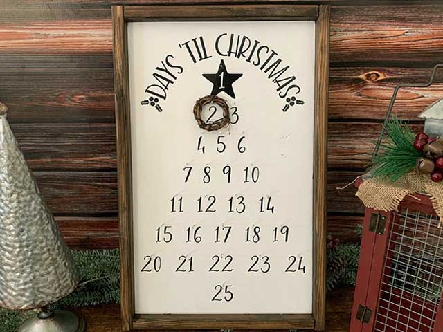 Download Diy Christmas Tree Countdown Sign Burton Avenue