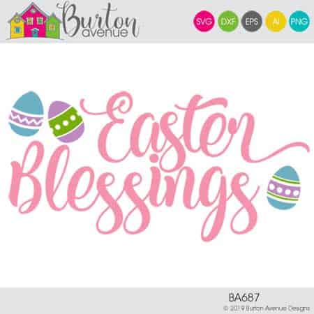 This free Easter SVG file will be available to download for free until 4/16/19 and works with Cricut, Silhouette, Brother and other electronic cutting machines. So many possibilities of Easter projects with this Free Easter SVG File. Make signs, and more with this Free Easter SVG file. Free Ai, SVG, PNG, EPS & DXF download. #eastersilhouette #eastercircut #easterbrother #eastersvg