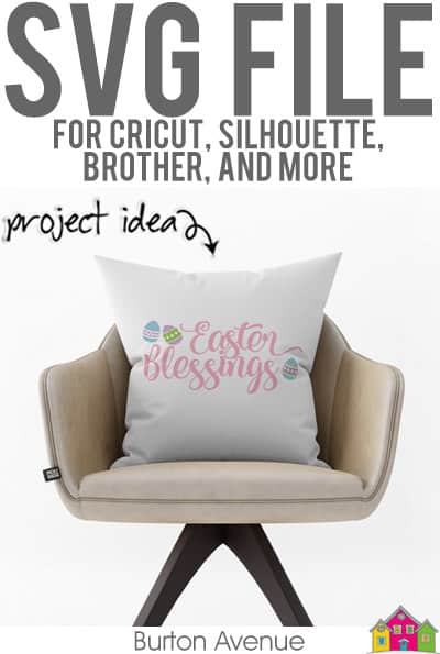 This free Easter SVG file will be available to download for free until 4/16/19 and works with Cricut, Silhouette, Brother and other electronic cutting machines. So many possibilities of Easter projects with this Free Easter SVG File. Make signs, and more with this Free Easter SVG file. Free Ai, SVG, PNG, EPS & DXF download. #eastersilhouette #eastercircut #easterbrother #eastersvg