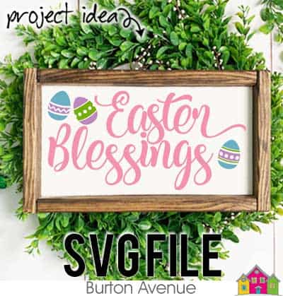 This free Easter SVG file will be available to download for free until 4/16/19 and works with Cricut, Silhouette, Brother and other electronic cutting machines. So many possibilities of Easter projects with this Free Easter SVG File. Make signs, and more with this Free Easter SVG file. Free Ai, SVG, PNG, EPS & DXF download. #eastersilhouette #eastercircut #easterbrother #eastersvg